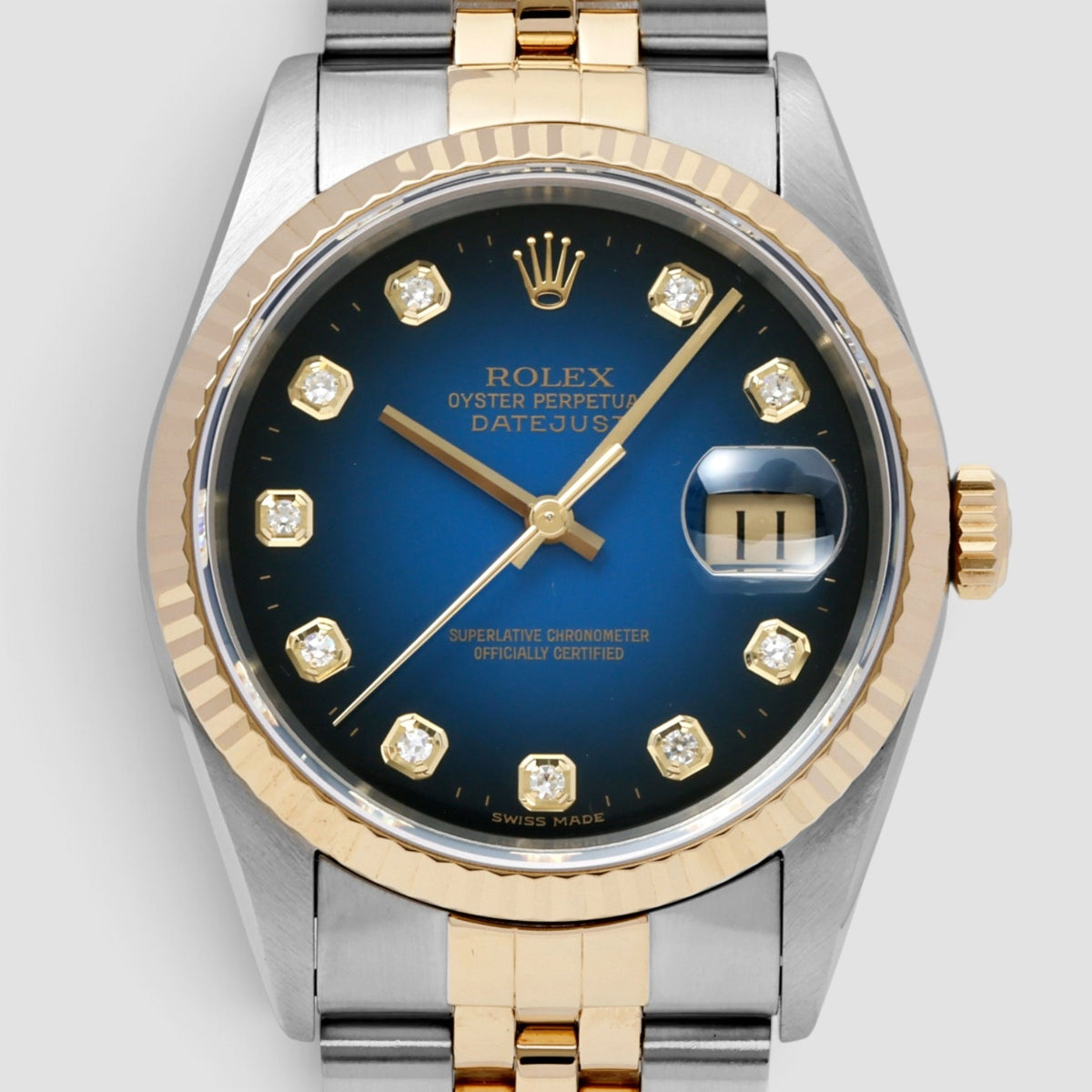 Datejust 36 Blue Gradient Diamond Dial Jubilee