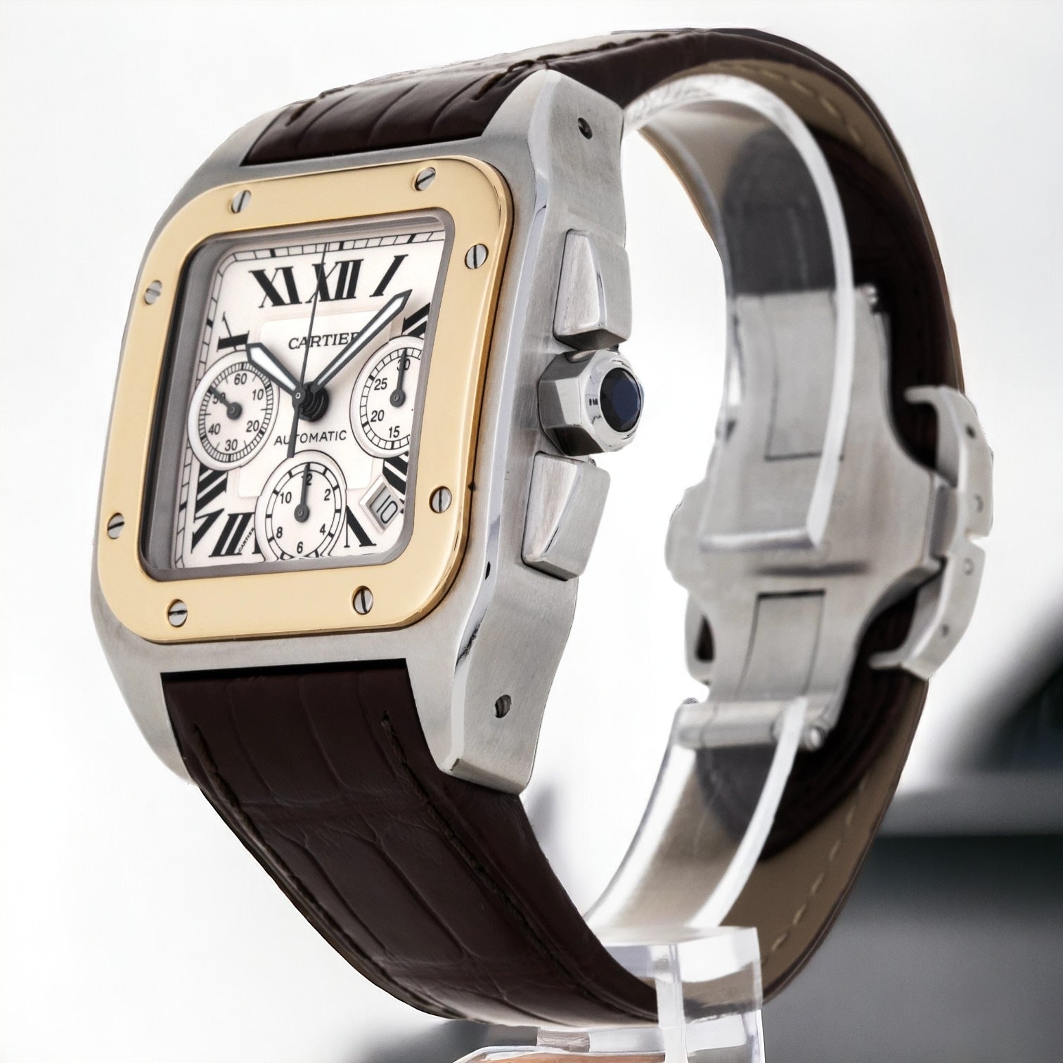 Santos 100 Chronograph XL SS / 18K