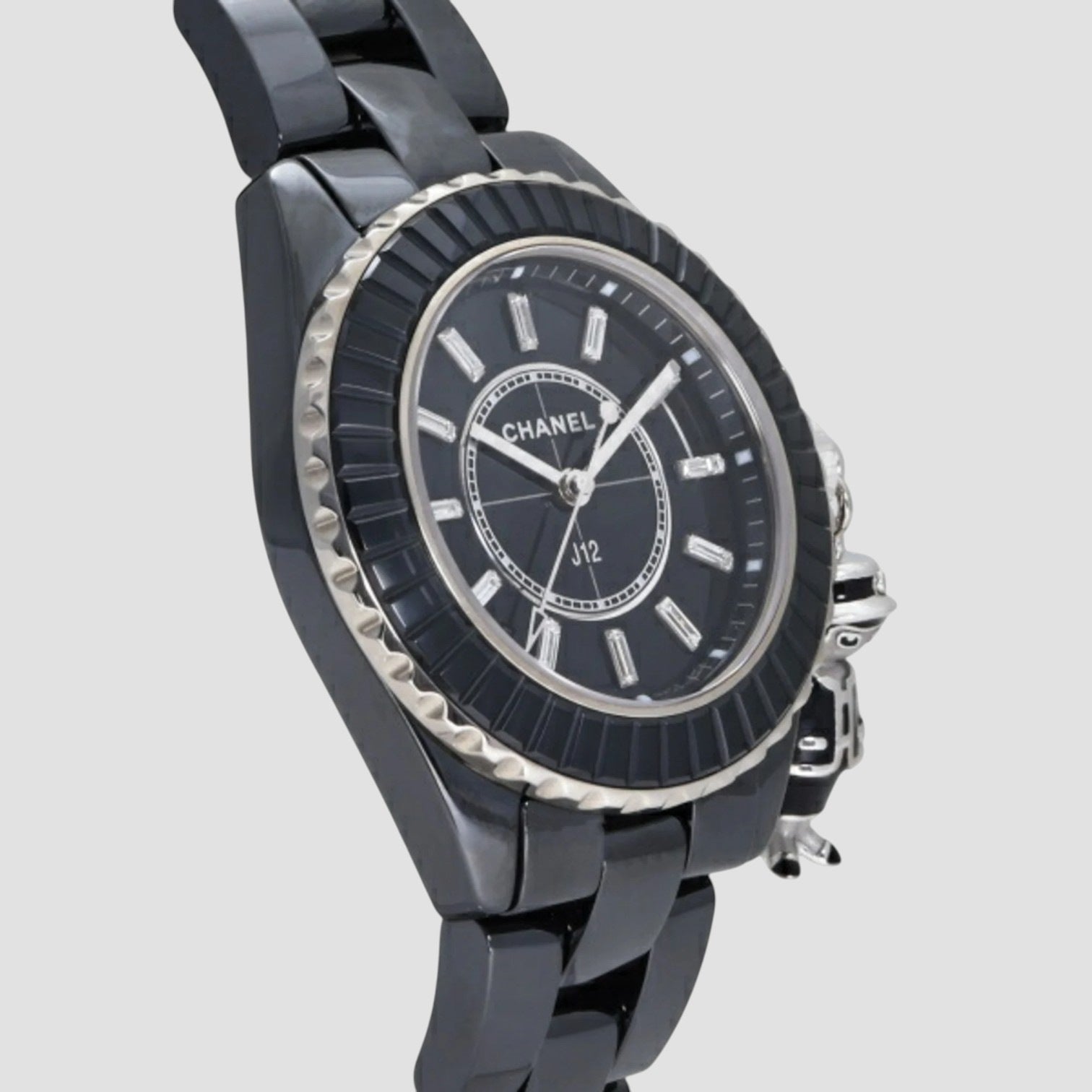 J12 Mademoiselle ACTE II Black Dial Ladies Watch