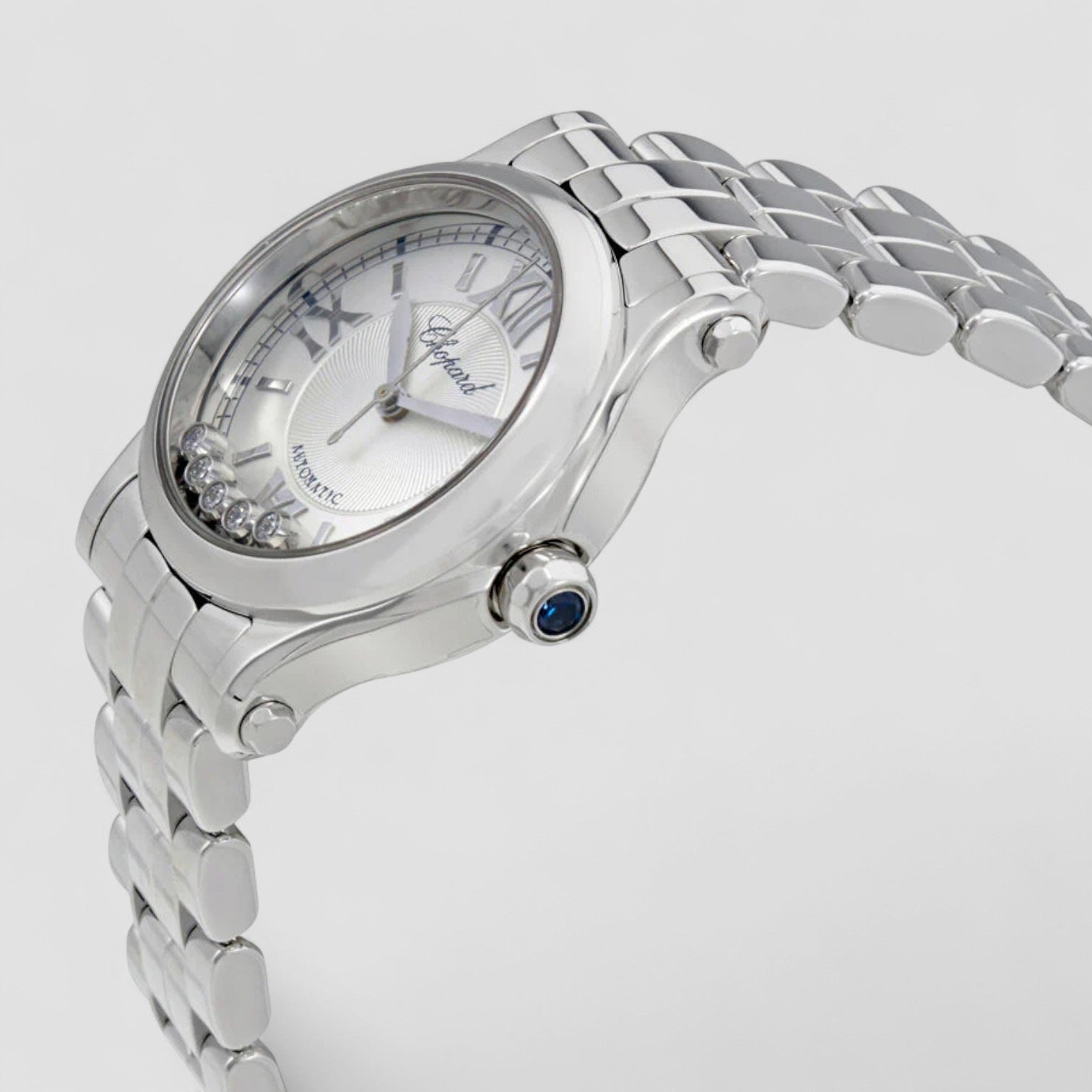 Happy Sport Automatic Silver Dial Ladies Watch