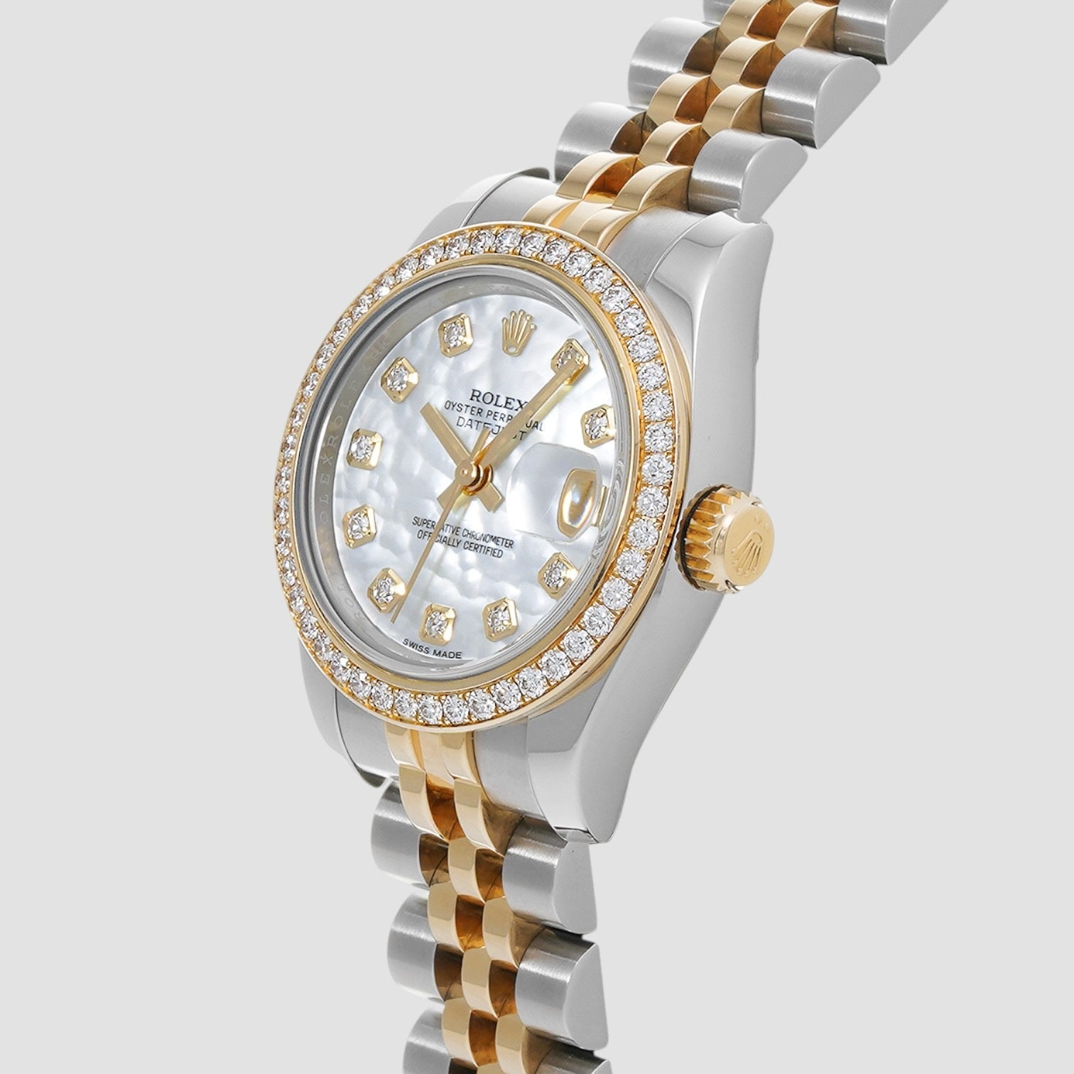 Lady-Datejust 26 Two-Tone Diamond-Set