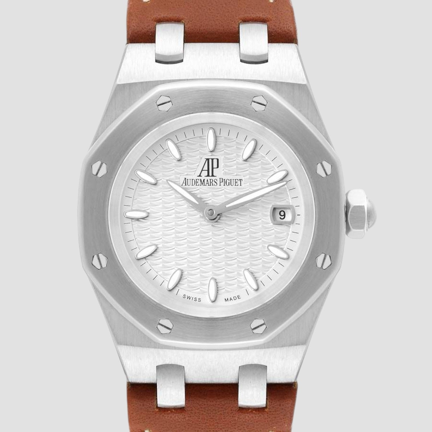 Lady Royal Oak 33 mm Silver Dial Steel Ladies Watch