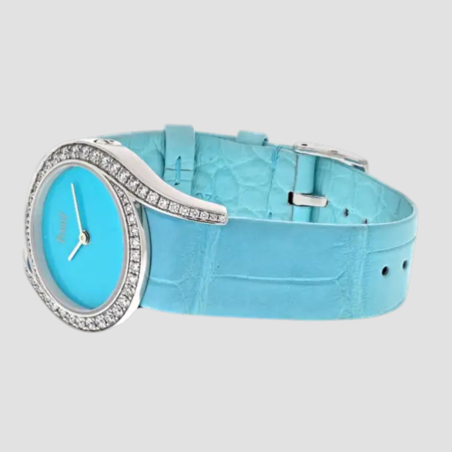 18K White Gold Limelight Gala Turquoise 32mm Dial Watch