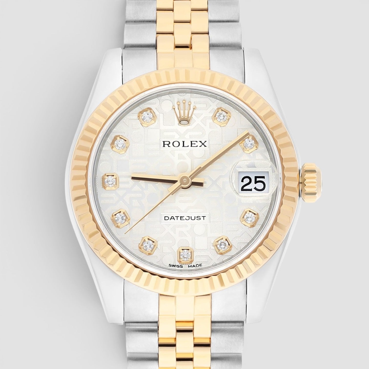 Datejust 31 computer silver diamond dial jubilee