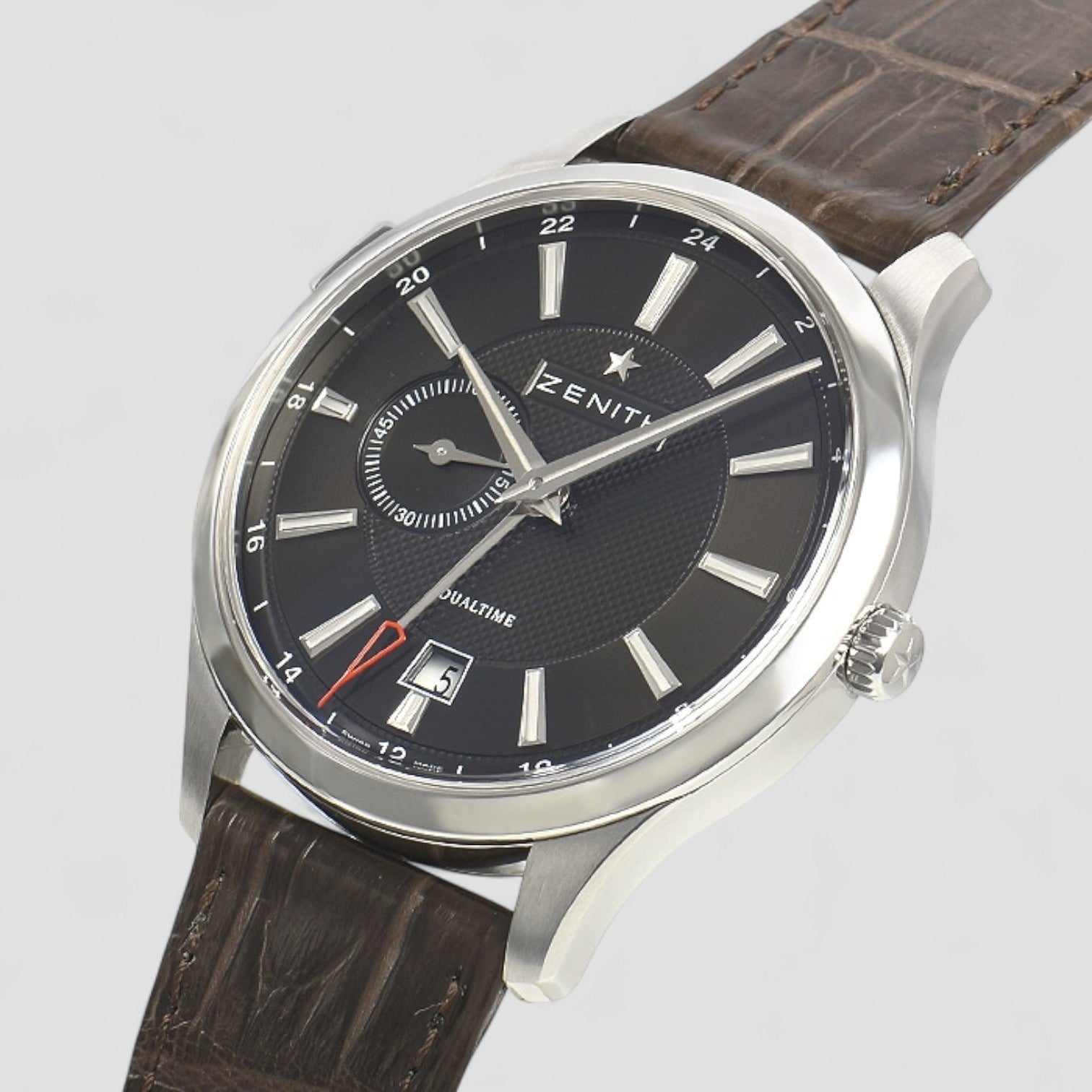 Captain Dual Time Automatic Grey Dial Men's Watch