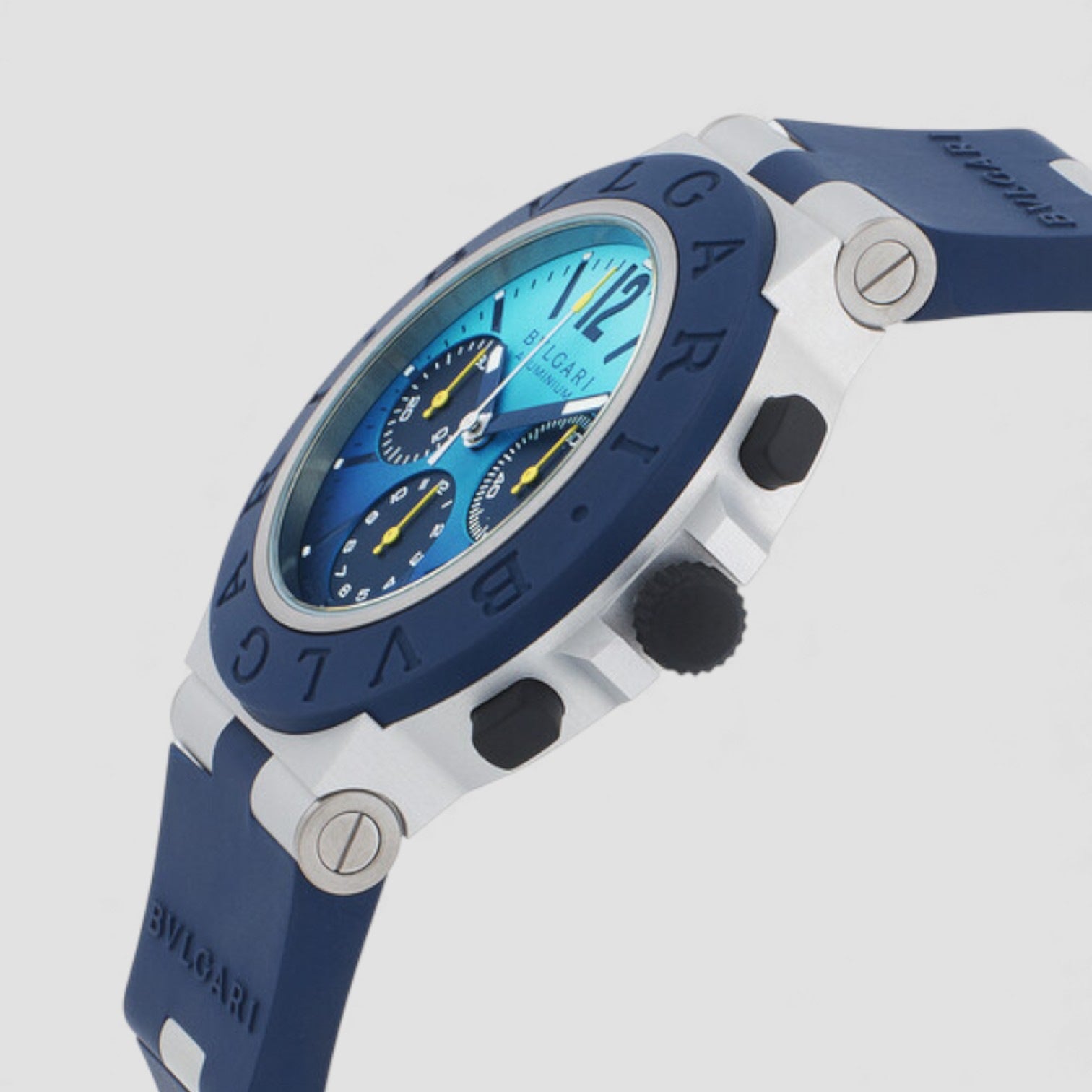 Aluminium Capri Edition Chronograph Automatic Blue Dial Men's Watch