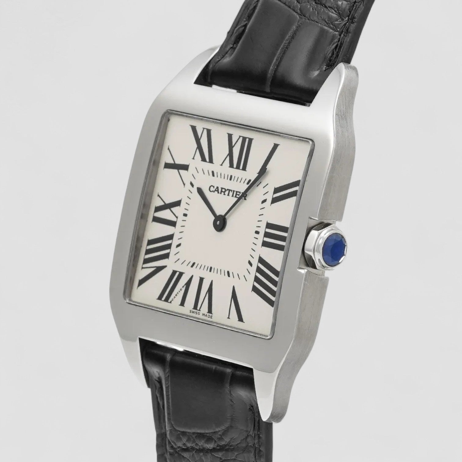 Santos Dumont White Gold Manual Wind