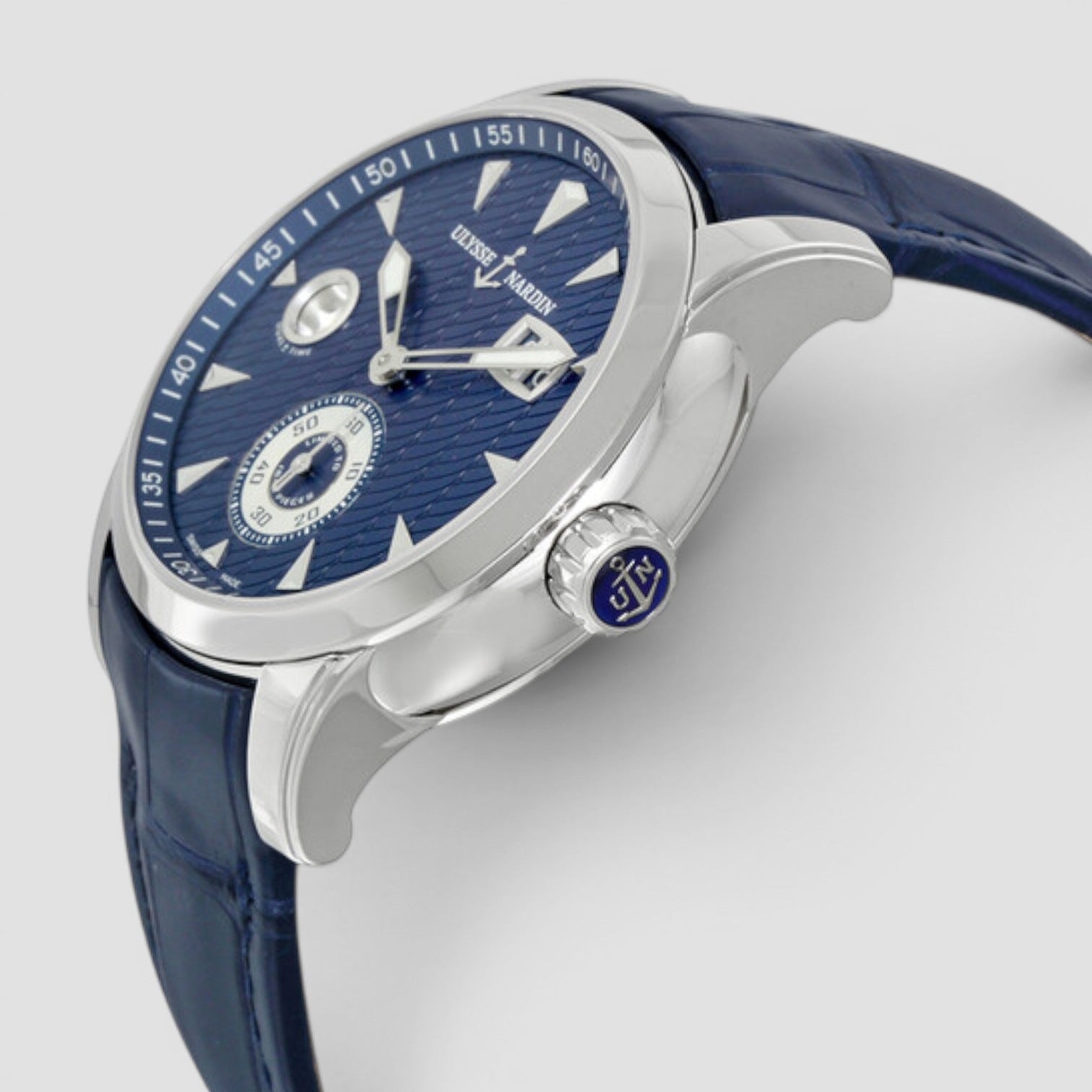 Dual Time Automatic Blue Dial Men's Watch 42mm