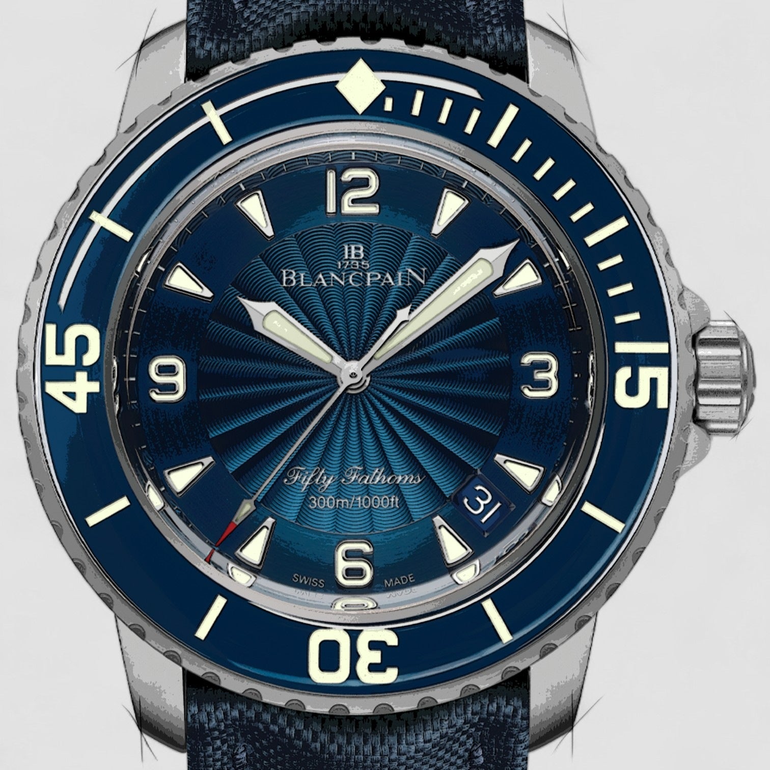 Fifty Fathoms SS / Blue Dial