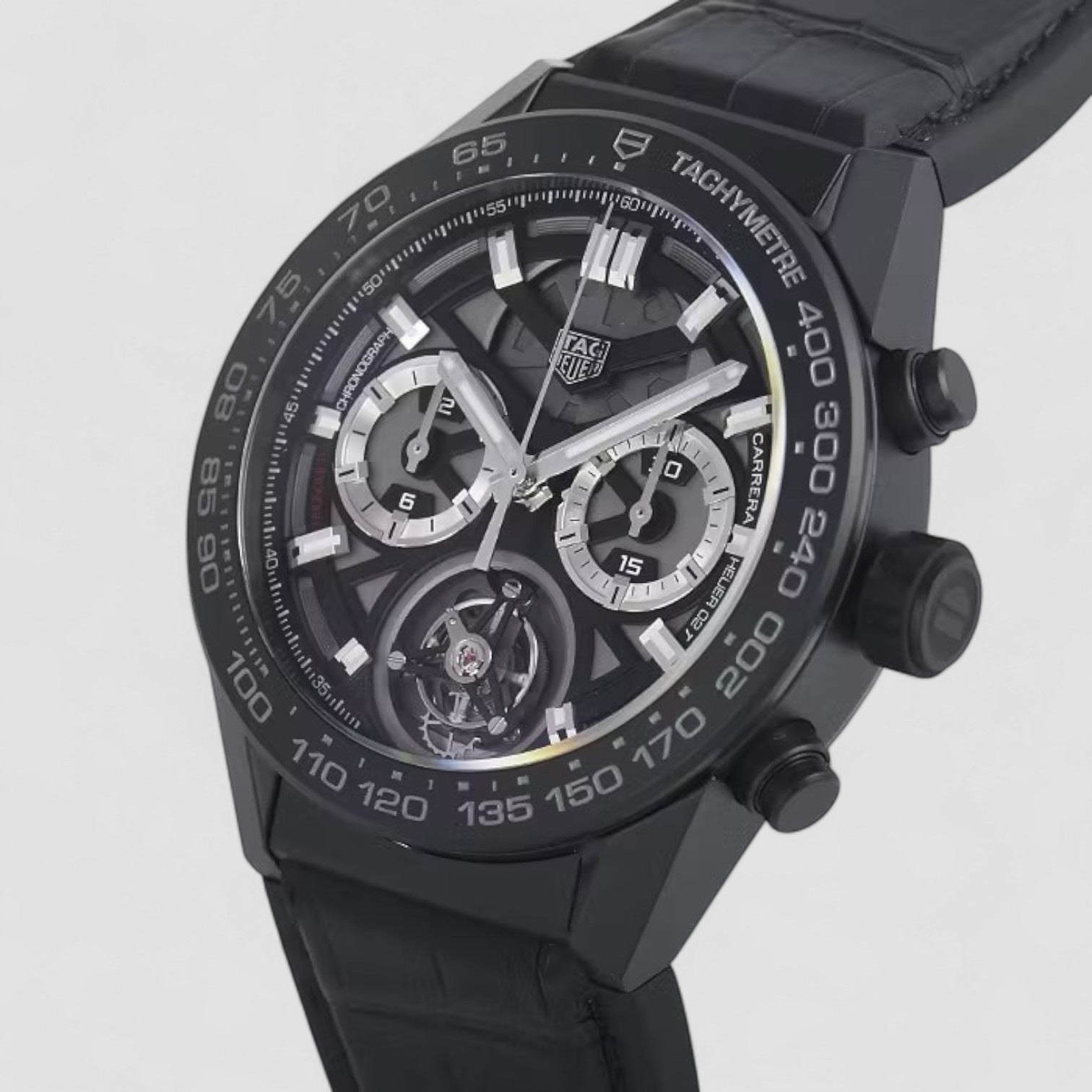 Carrera Calibre HEUER 02T Tourbillon Chronograph 45mm Mens Watch