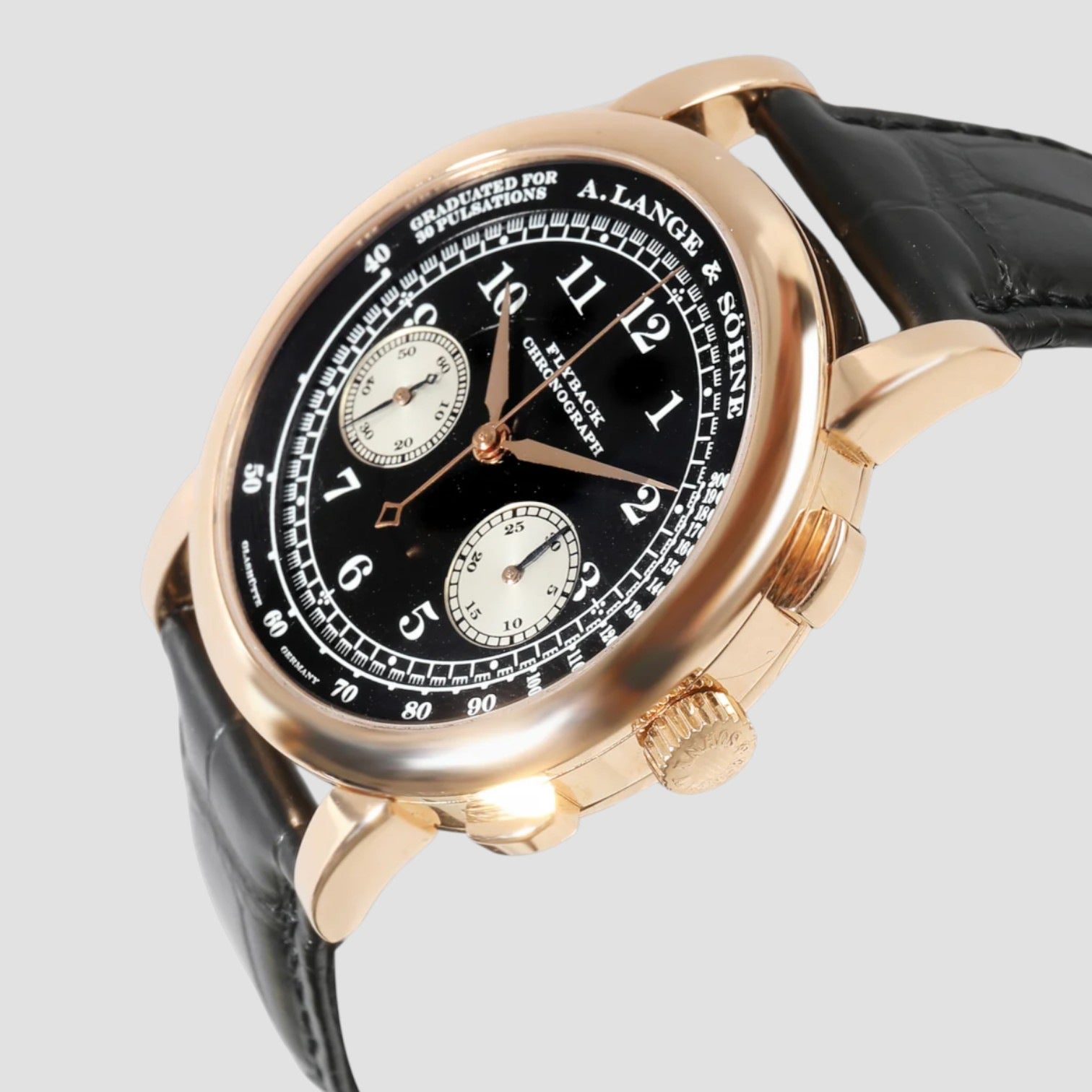 1815 Flyback Chronograph Black Dial 18K Rose Gold