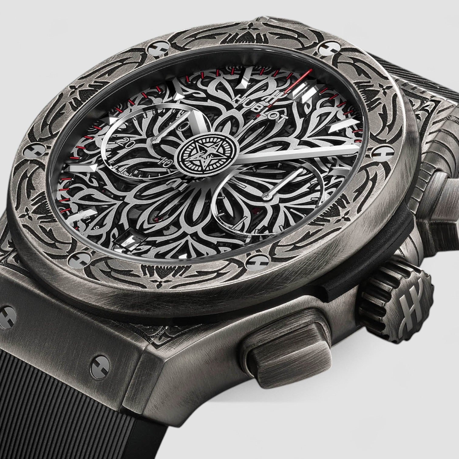 Classic Fusion "Shepard Fairey" Titanium Silver Dial 45mm
