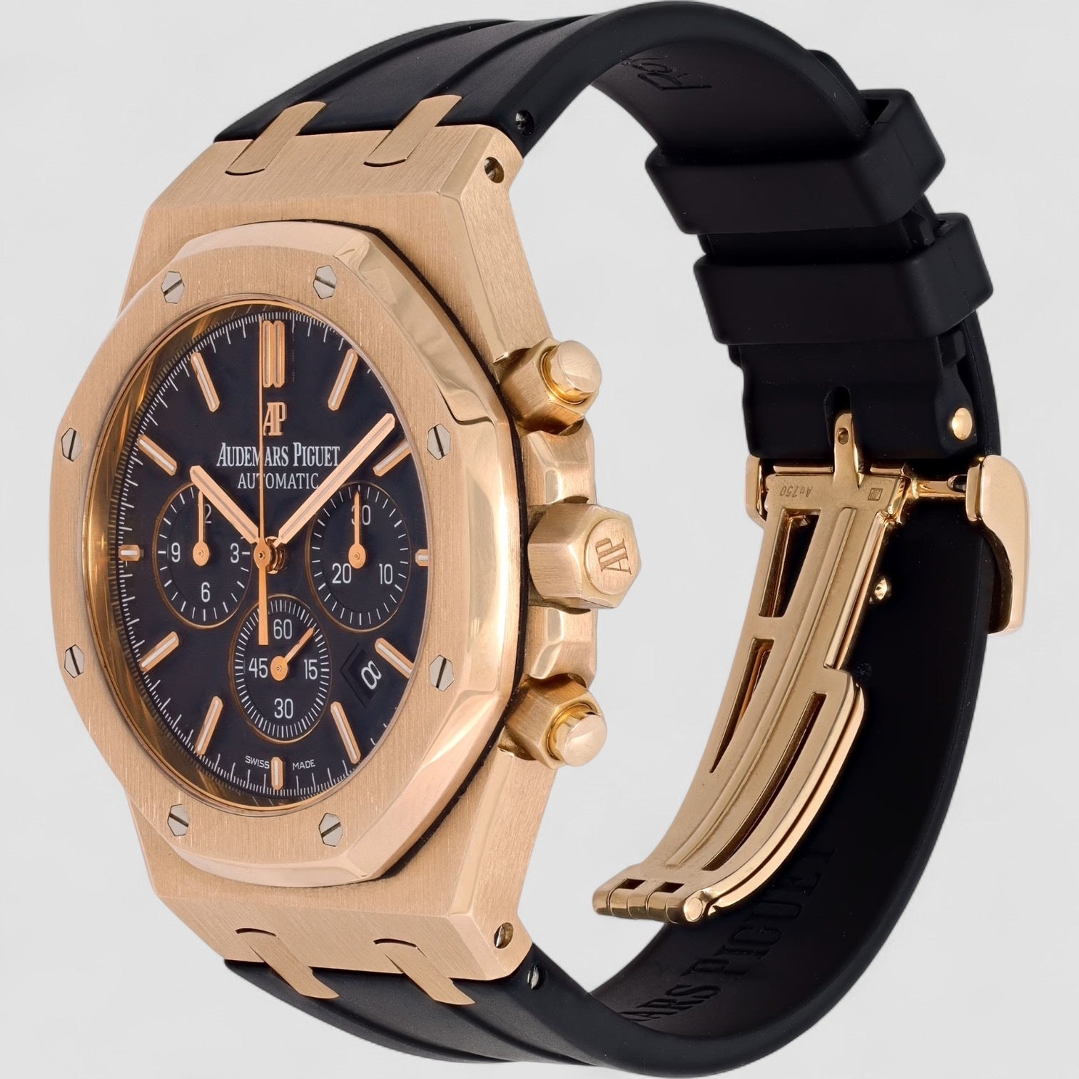 Royal Oak Chronograph Black Dial / Black Strap