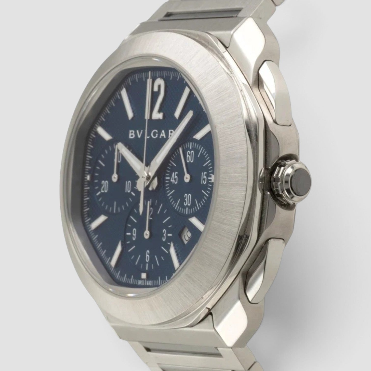 Octo Roma Chronograph 42mm Blue Dial