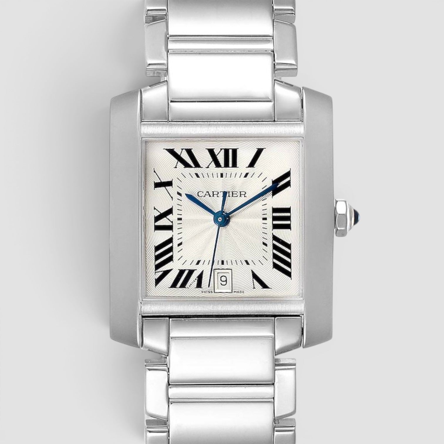 Tank Française Large 18K White Gold Automatic
