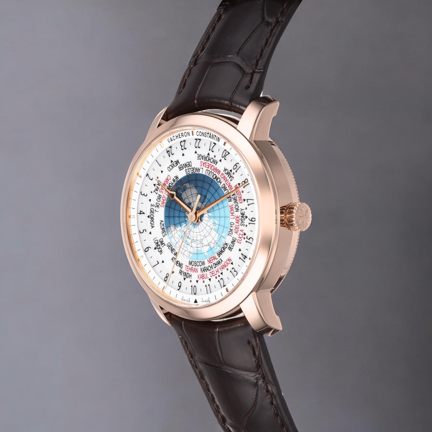 Patrimony Traditionnelle World Time Rose Gold