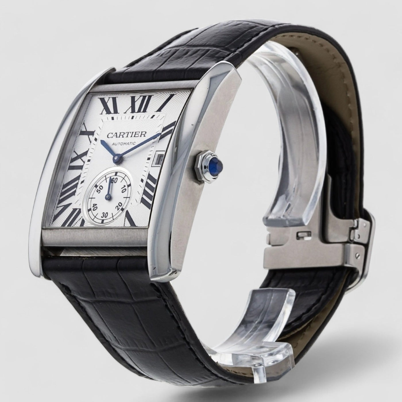 Tank MC Automatic 34.3 x 44mm Steel Silver Dial