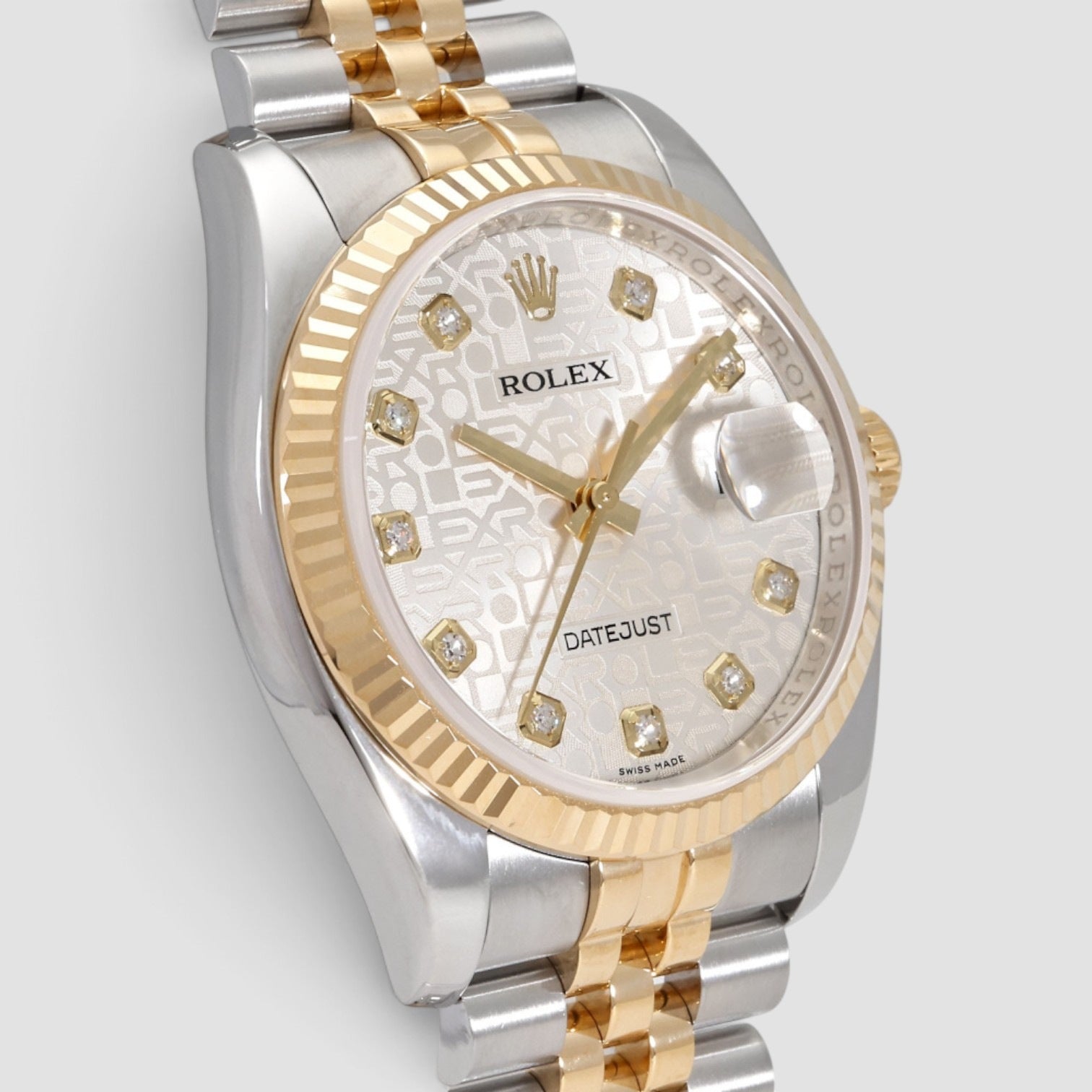 Datejust 36 silver computer diamond dial jubile