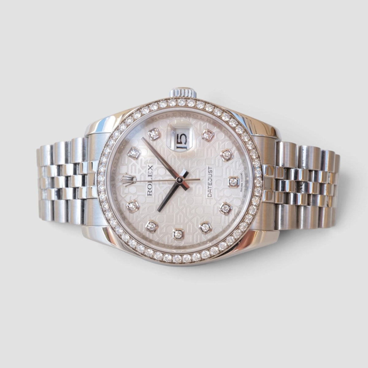 Datejust 36 Silver Computer Diamond Dial Jubilee