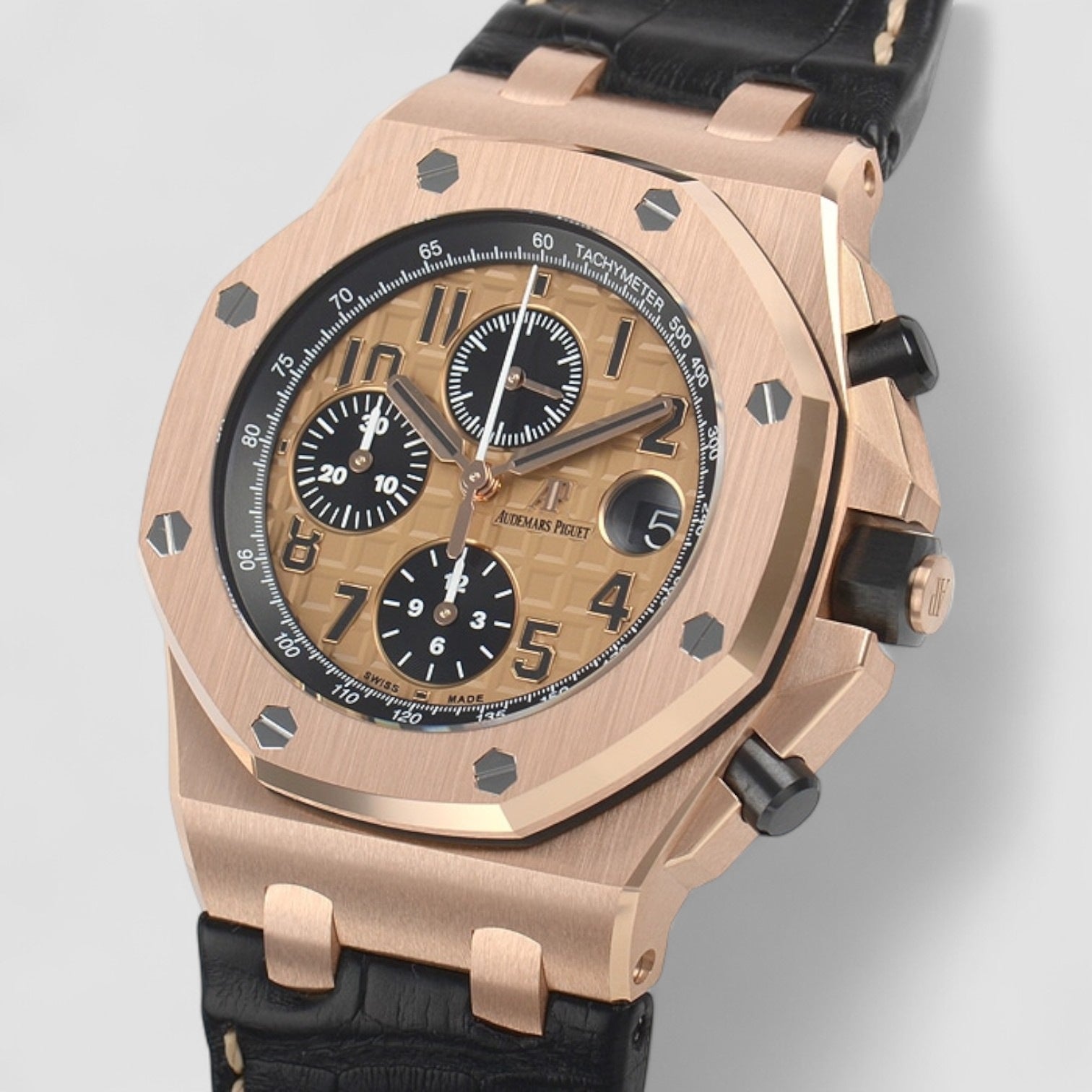 Royal Oak Offshore Chronograph 42mm Rose Gold Champagne Dial