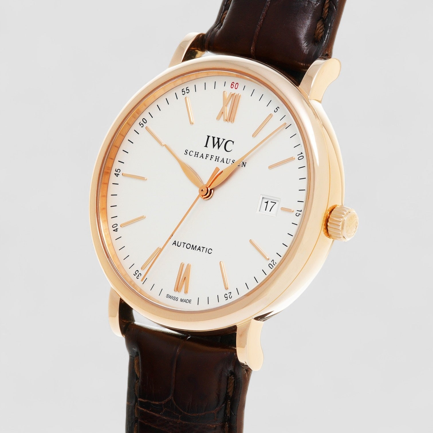 Portofino Automatic 18k RG Silver Dial