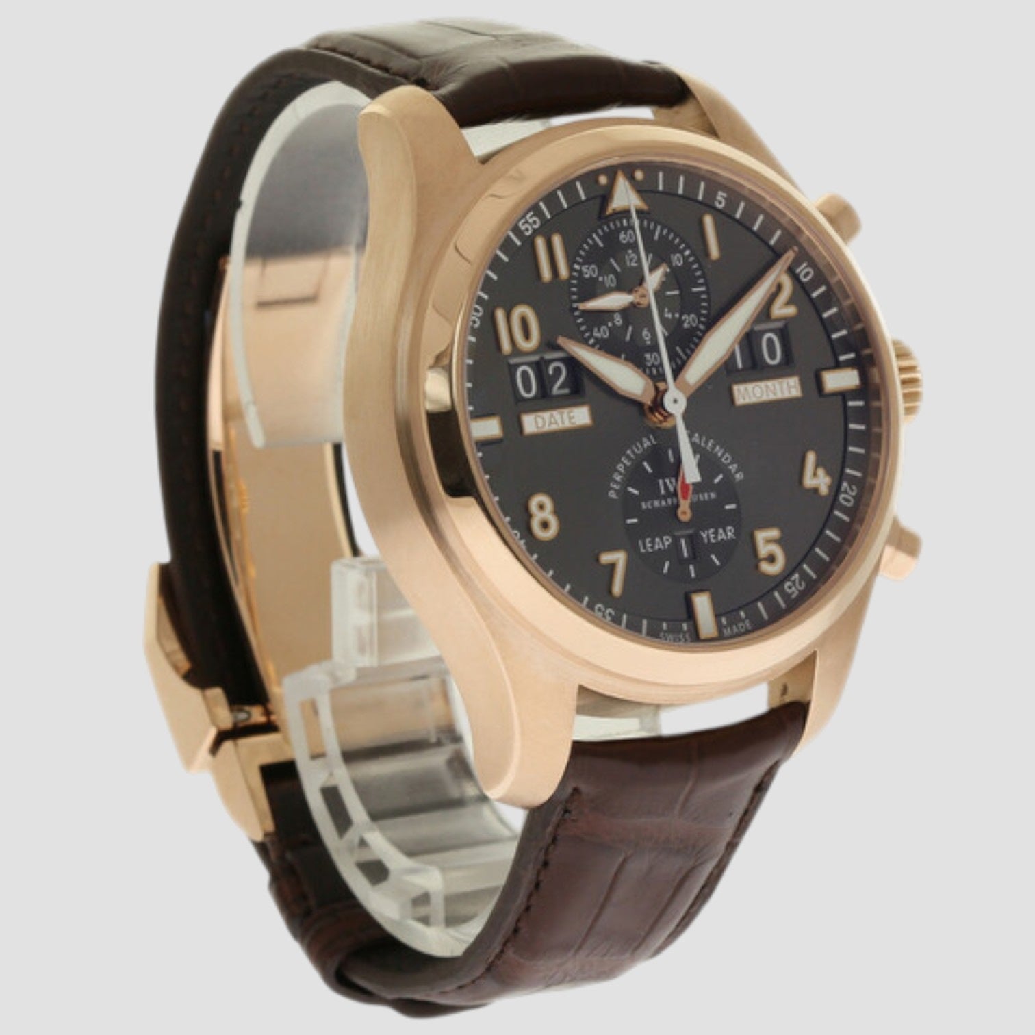 Spitfire Perpetual Calendar Chronograph 18K RG Gray Dial