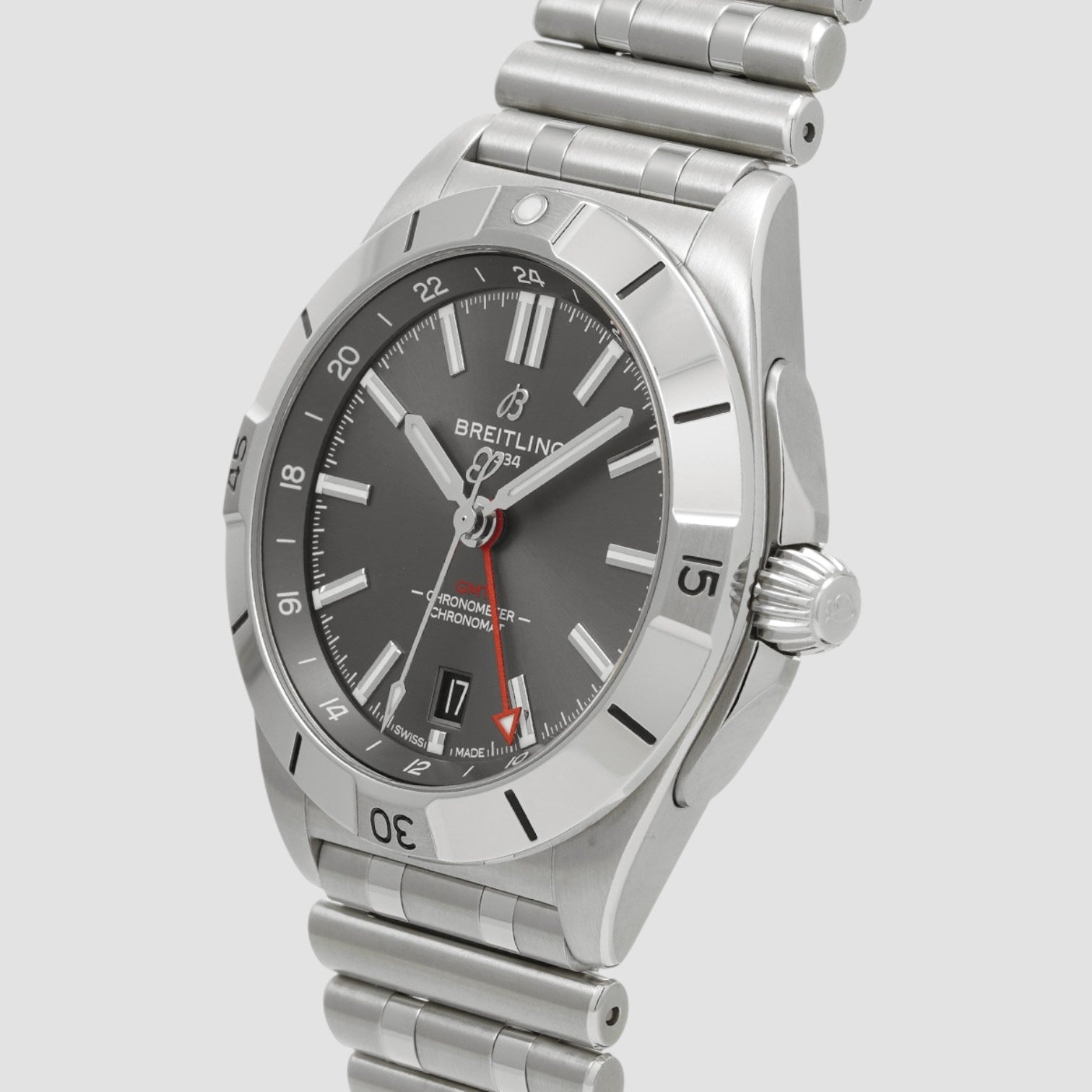 Chronomat GMT 40 Automatic Chronometer Grey Dial Men's Watch