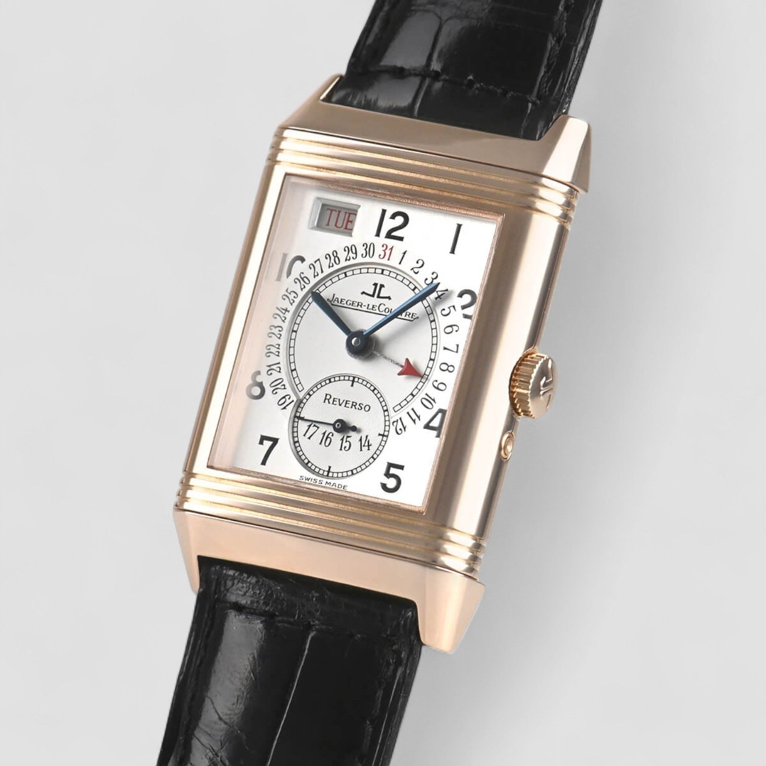 Reverso Calendar Date 18K Rose Gold