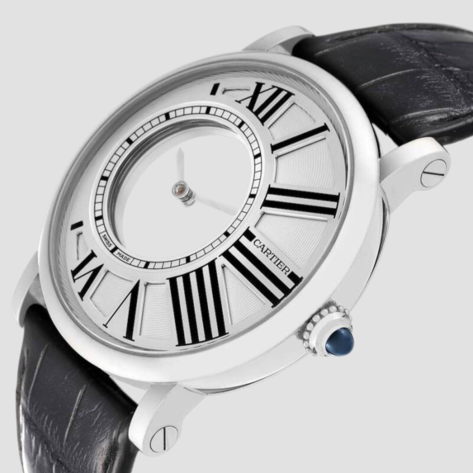Rotonde de Cartier Heure Mysterieuse White Gold 42mm
