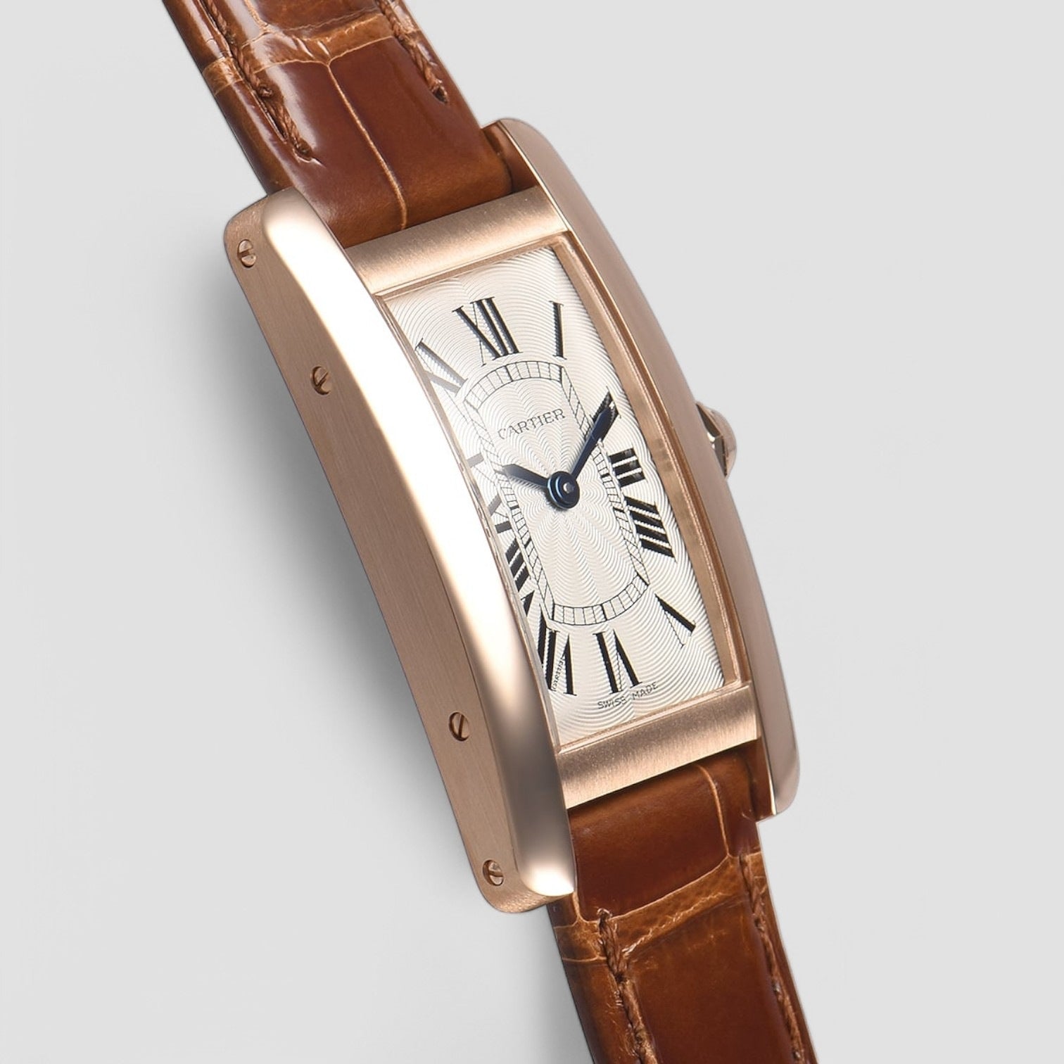 Tank Americaine 18K Rose Gold Ladies Watch