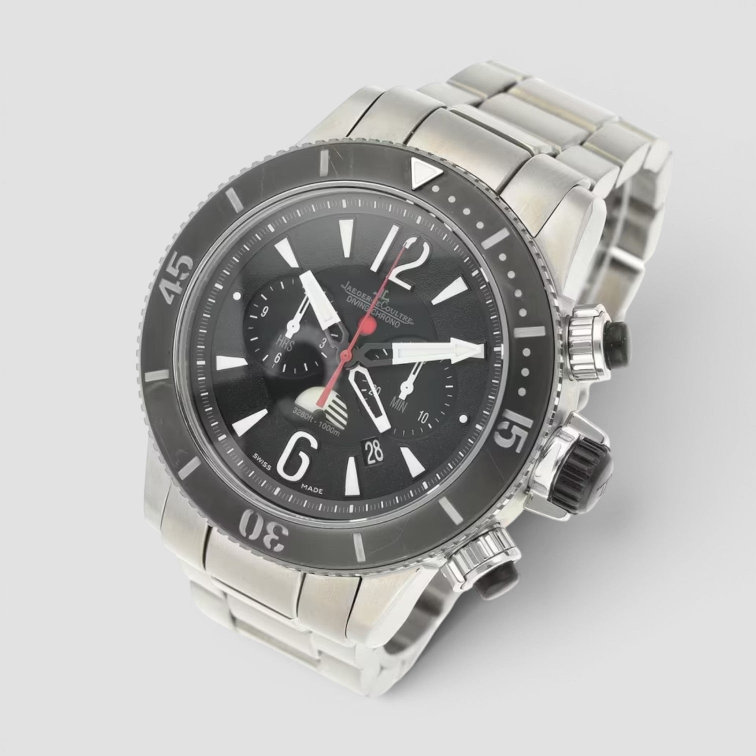 Master Compressor Black 46mm Rubber Automatic Chronograph