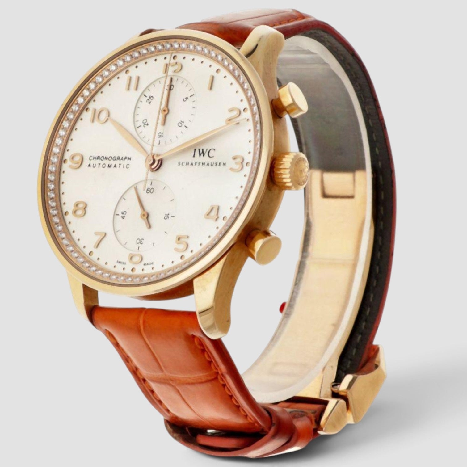 Portugieser Chronograph 41mm 18K Rose Gold White Dial