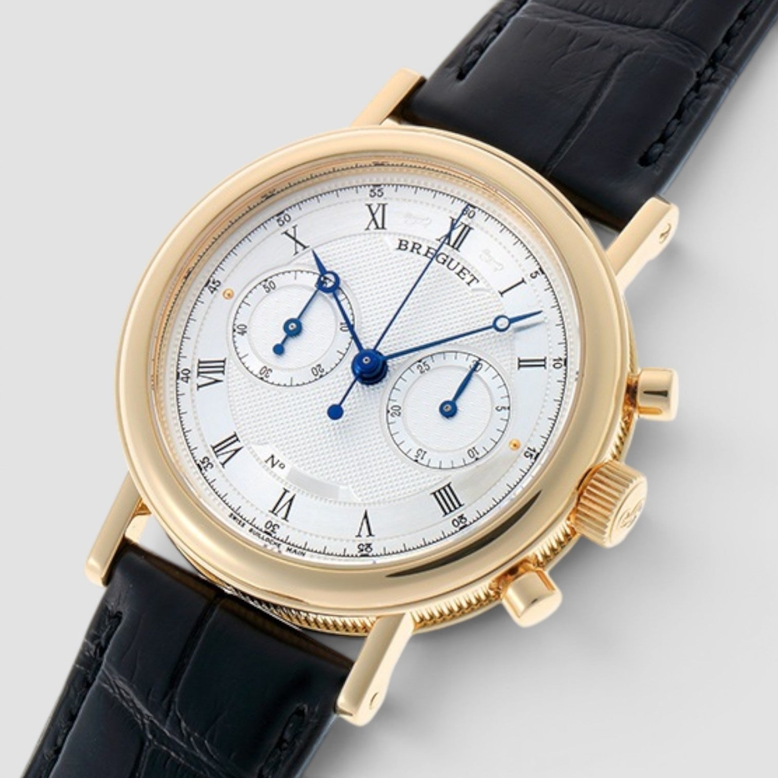 Classique Chronograph 37mm Yellow Gold Silver Dial