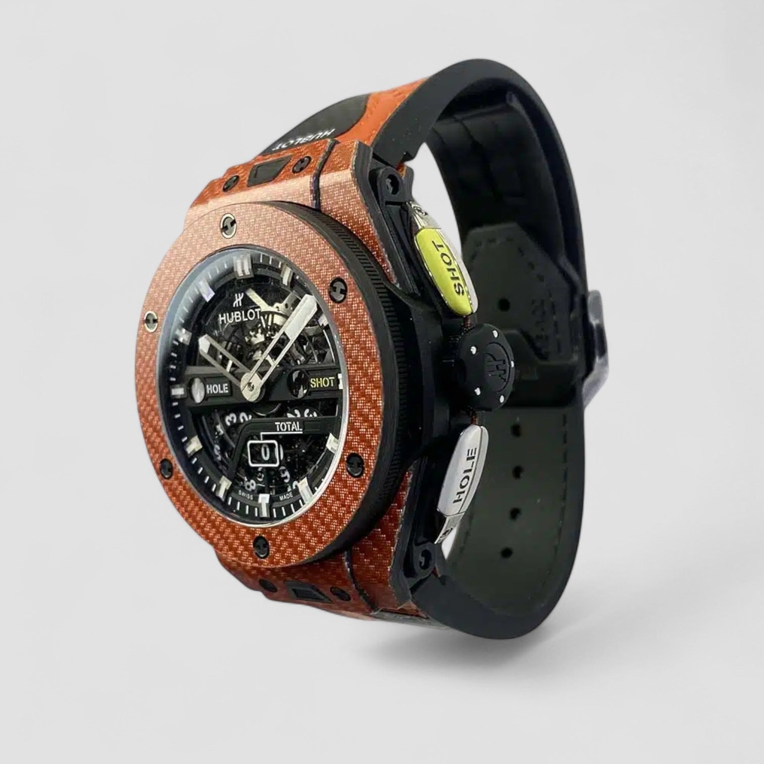 Big Bang Unico Golf Orange Limited Orange Calfskin Watch