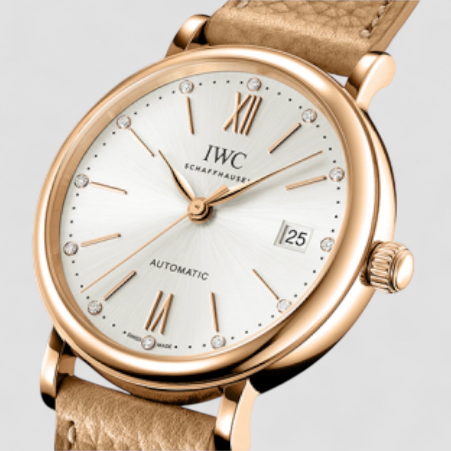 Portofino Silver Dial 18k Rose Gold 37mm