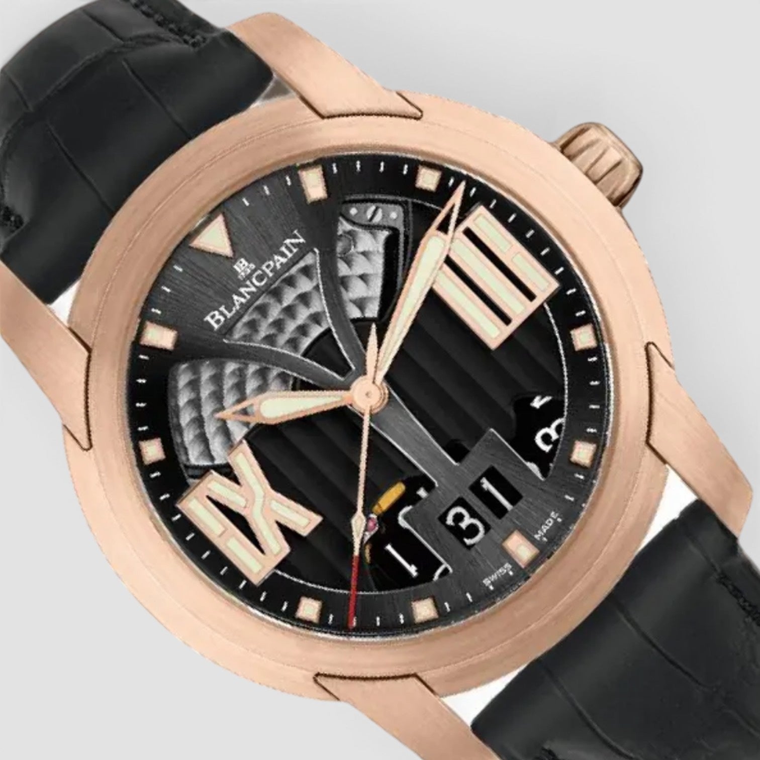 L-Evolution Grande Date 8 Days 43.5mm Rose Gold Black Dial