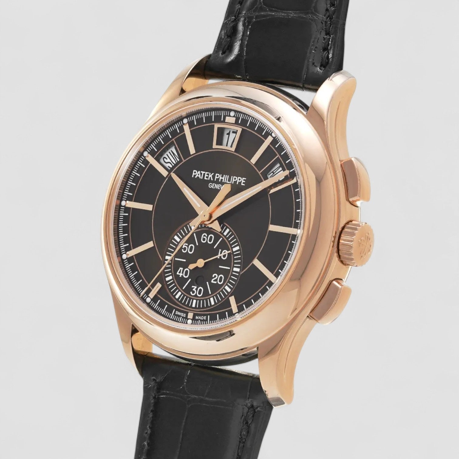 Chronograph Annual Calendar 18K Rose Gold Brown Dial