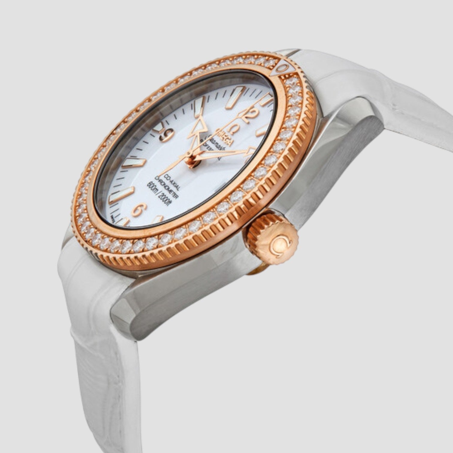 Seamaster Planet Ocean Steel and 18kt Rose Gold 42 mm Diamond Watch