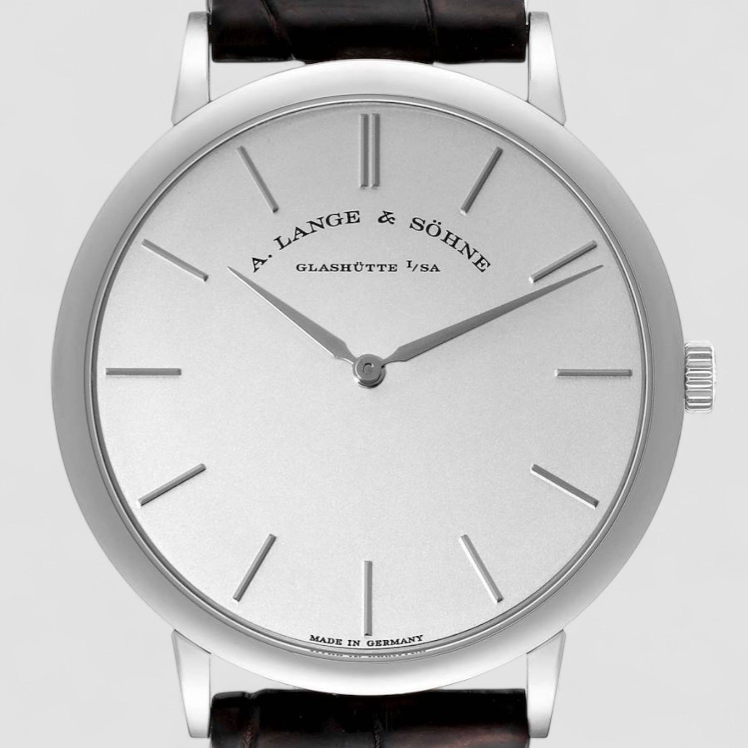 Saxonia Thin White Gold Mens Watch
