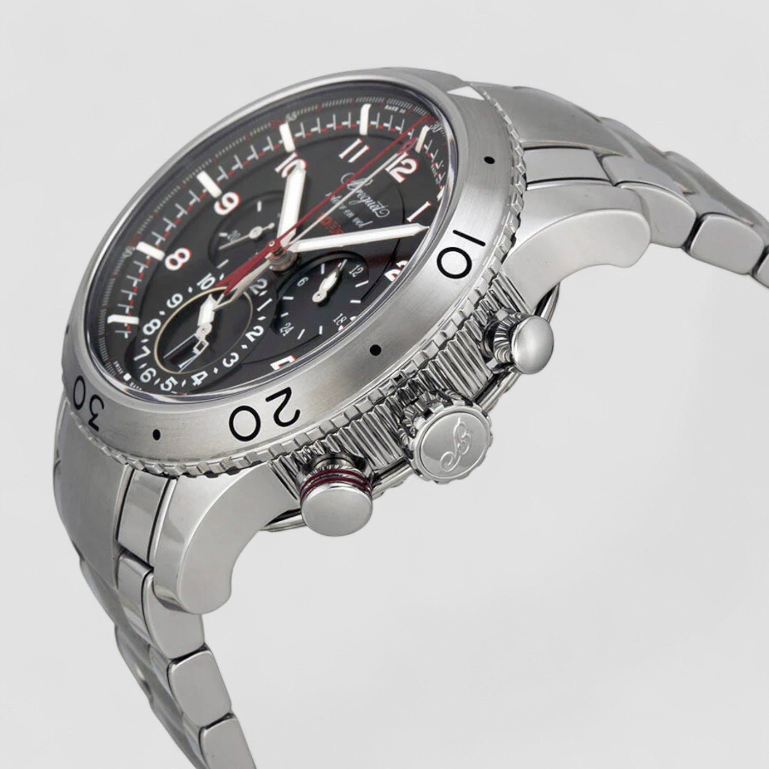 Chronograph XXII Black Dial Stainless Steel Men's Watch
