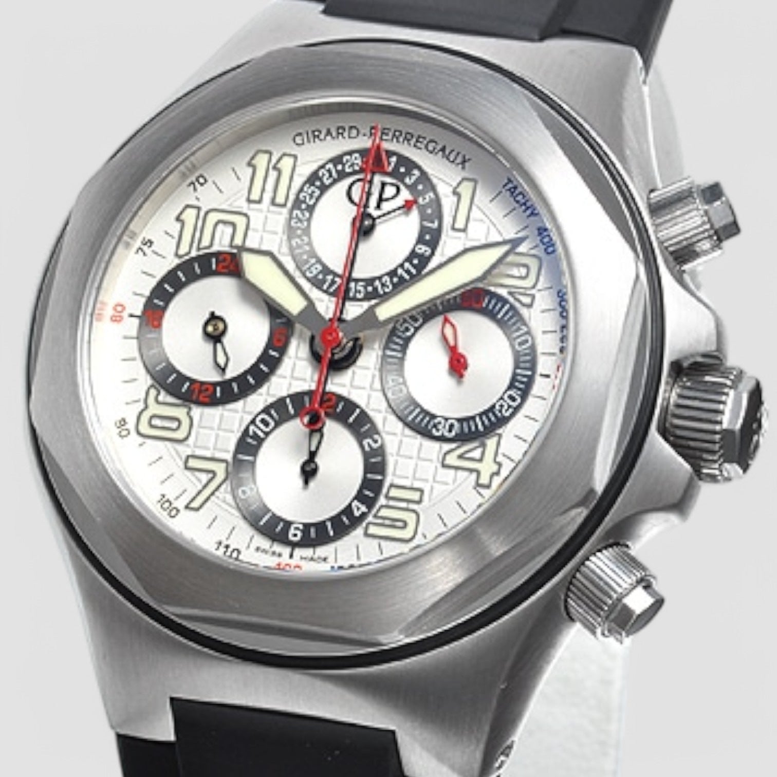 Laureato EVO3 Chrono SS Rubber White Dial