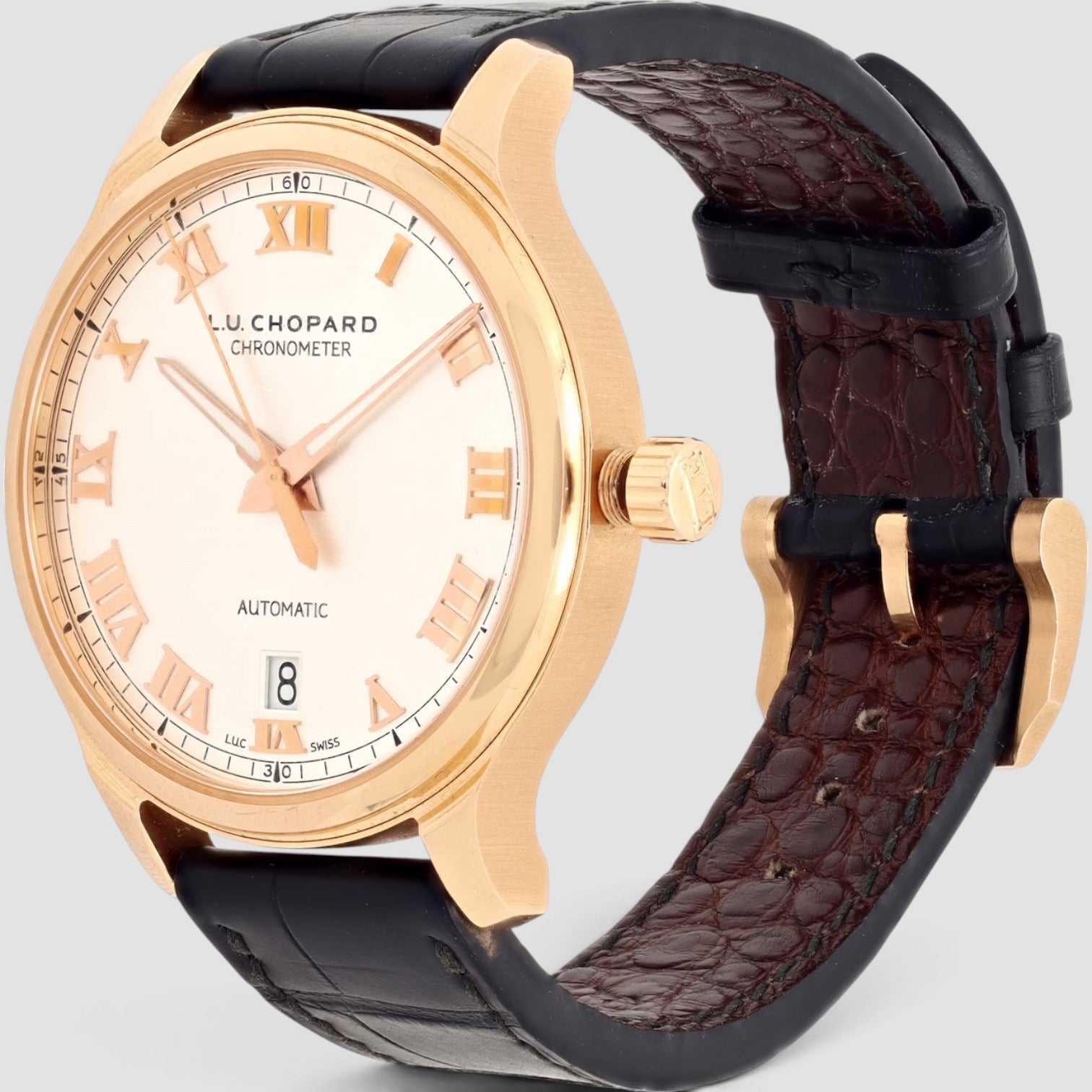 L.U.C 1937 Classic 42mm Rose Gold Silver Dial