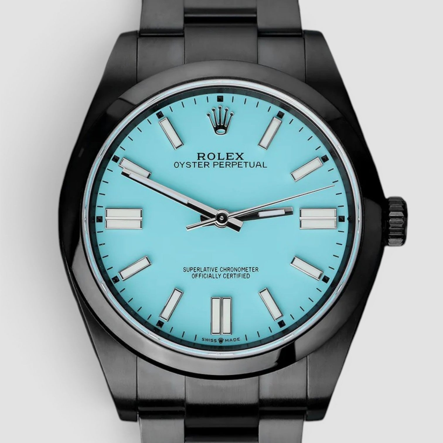 Oyster Perpetual 39 custom Tiffany 39mm Blackout