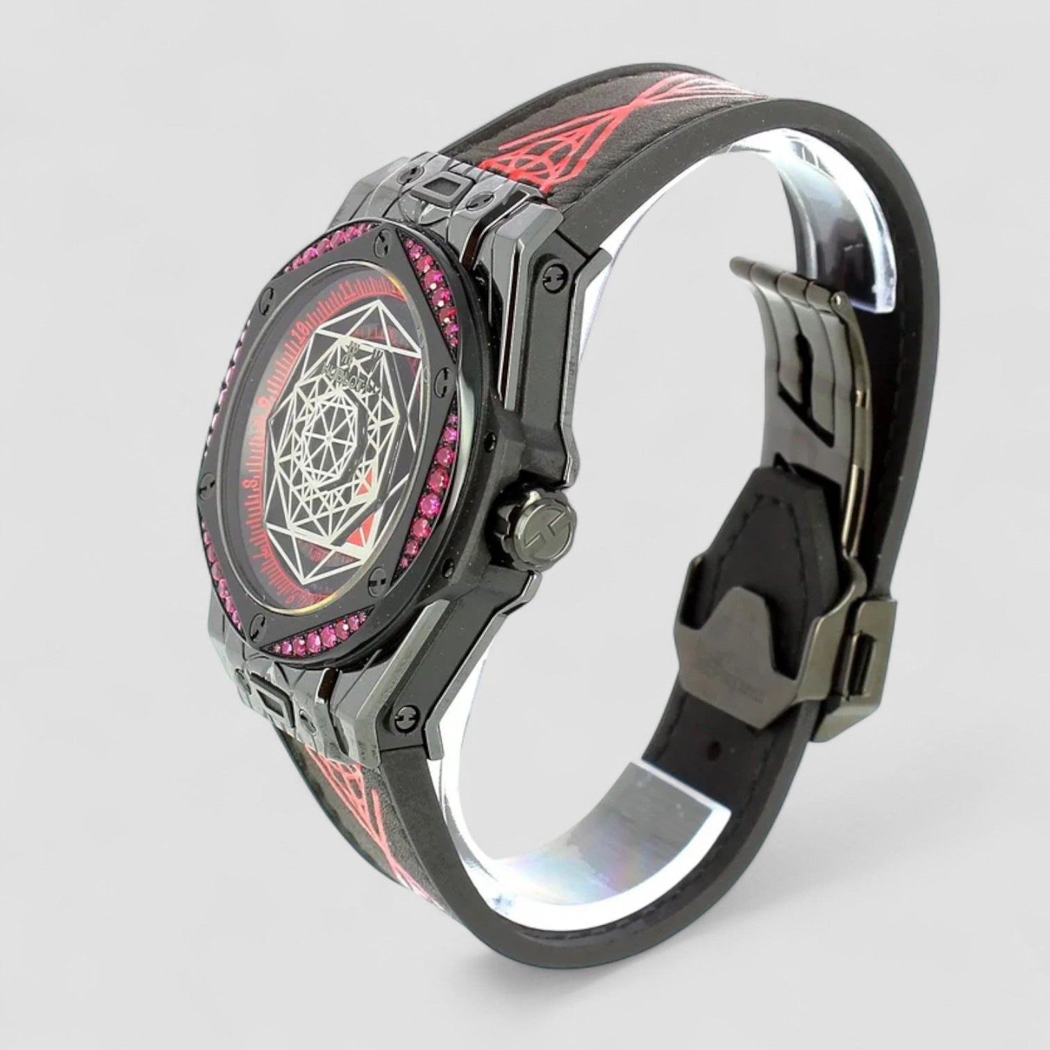 Big Band Sang Bleu All Black Red 39mm