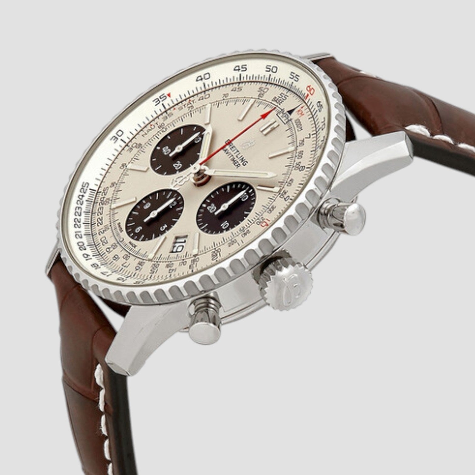Navitimer 1 Chronograph Automatic Chronometer Silver Dial Men's Watch
