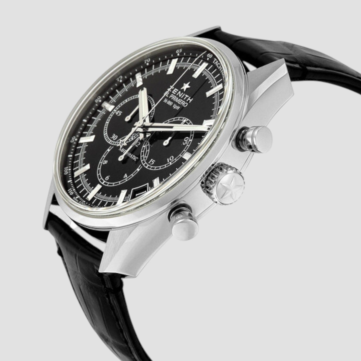Zenith El Primero 36'000 VpH Black Dial Chronograph Automatic