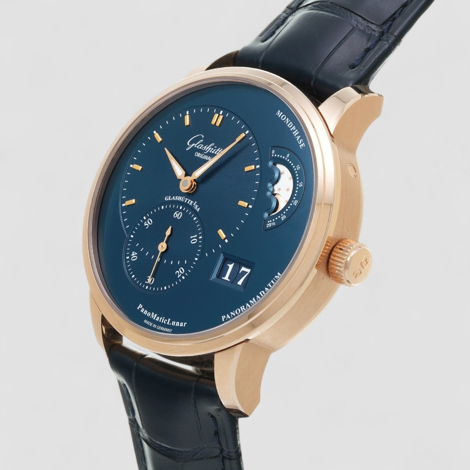 PanoMaticLunar Rose Gold Automatic Movement 40mm
