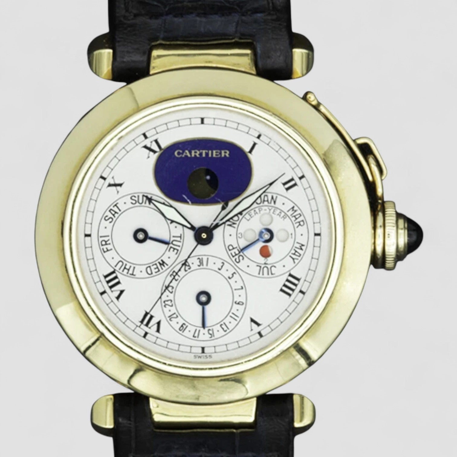 Pasha Perpetual Calendar 18K Yellow Gold Men's Watch