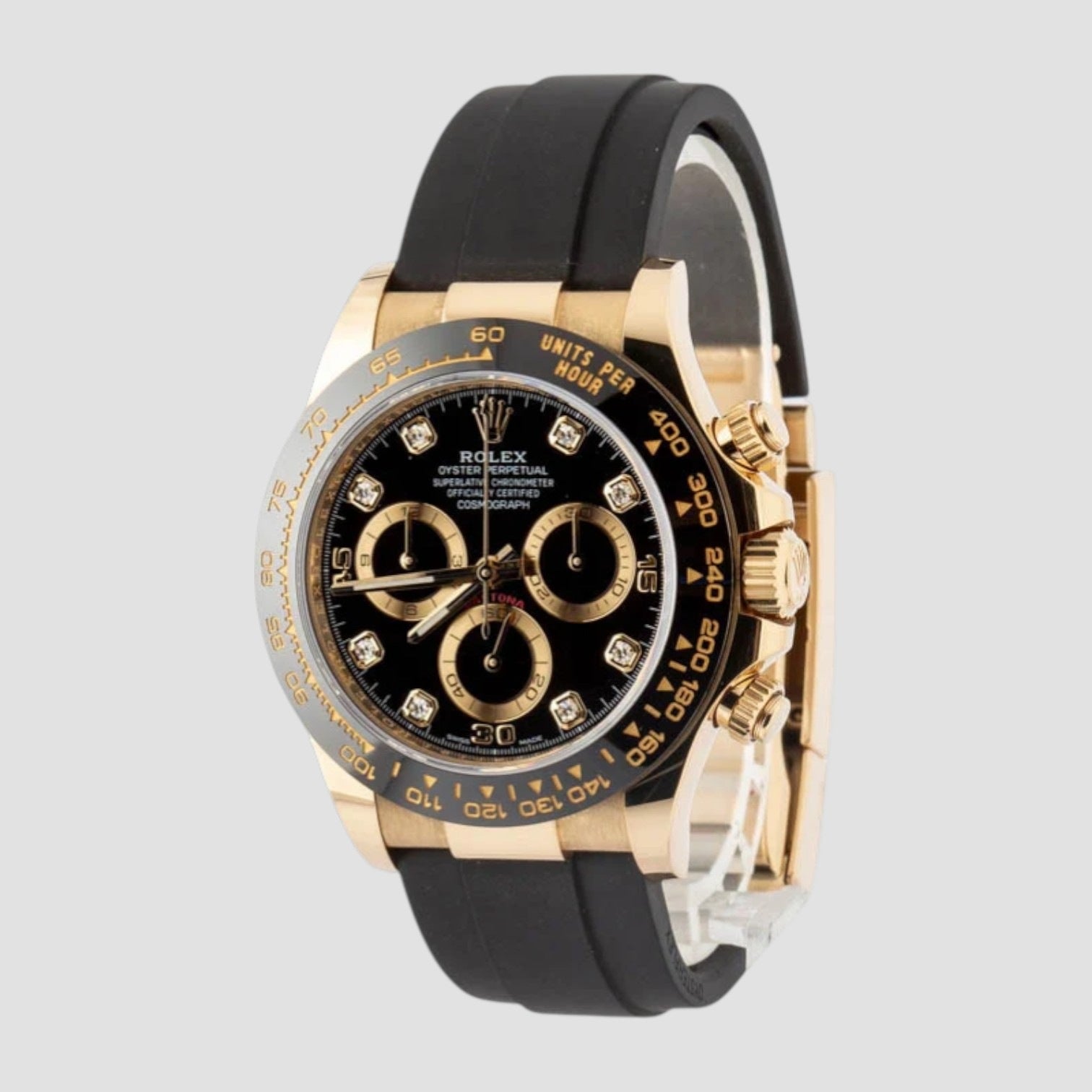 Daytona 18K Ceramic Black Diamond Dial