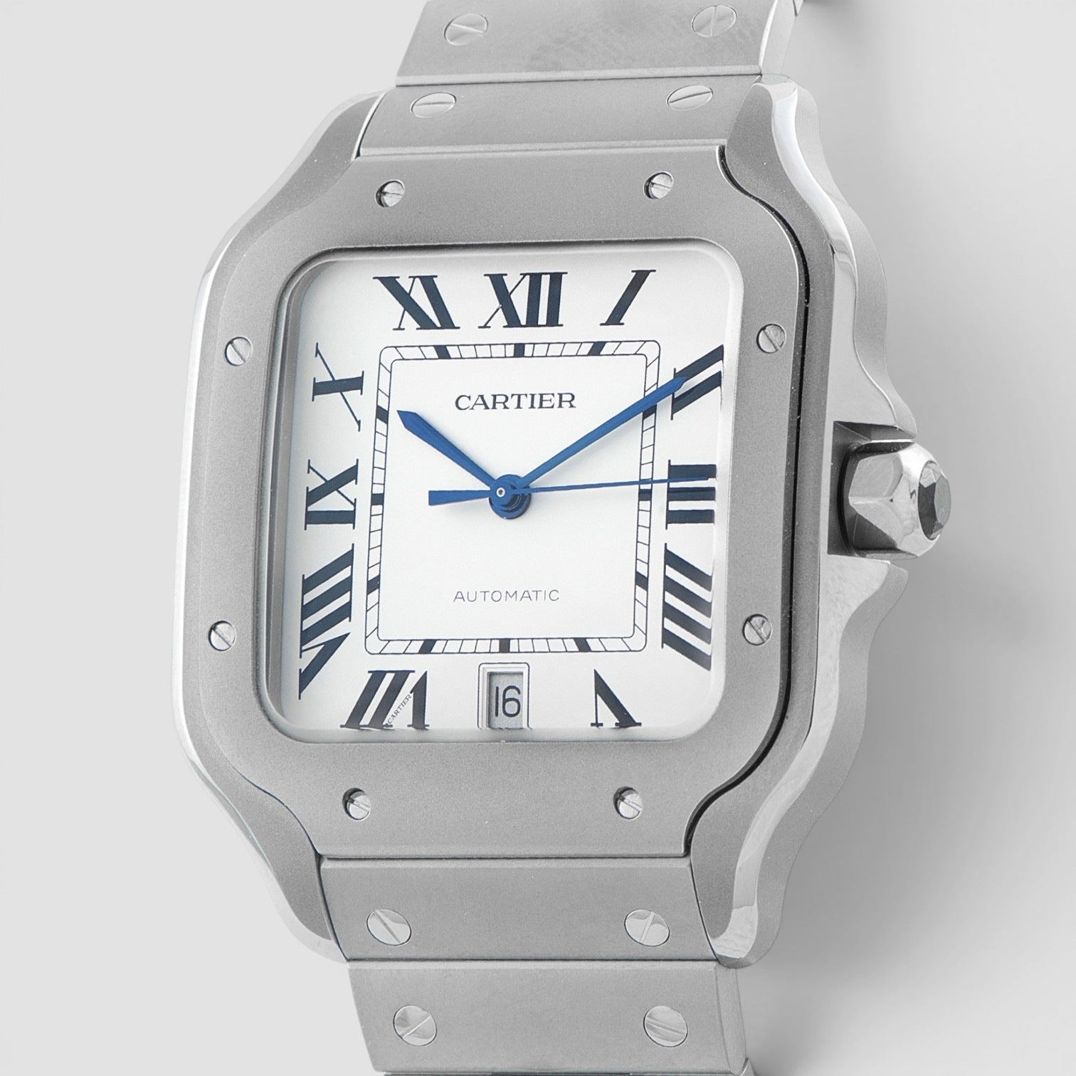 Santos de Cartier Large Titanium 39.8mm White Dial